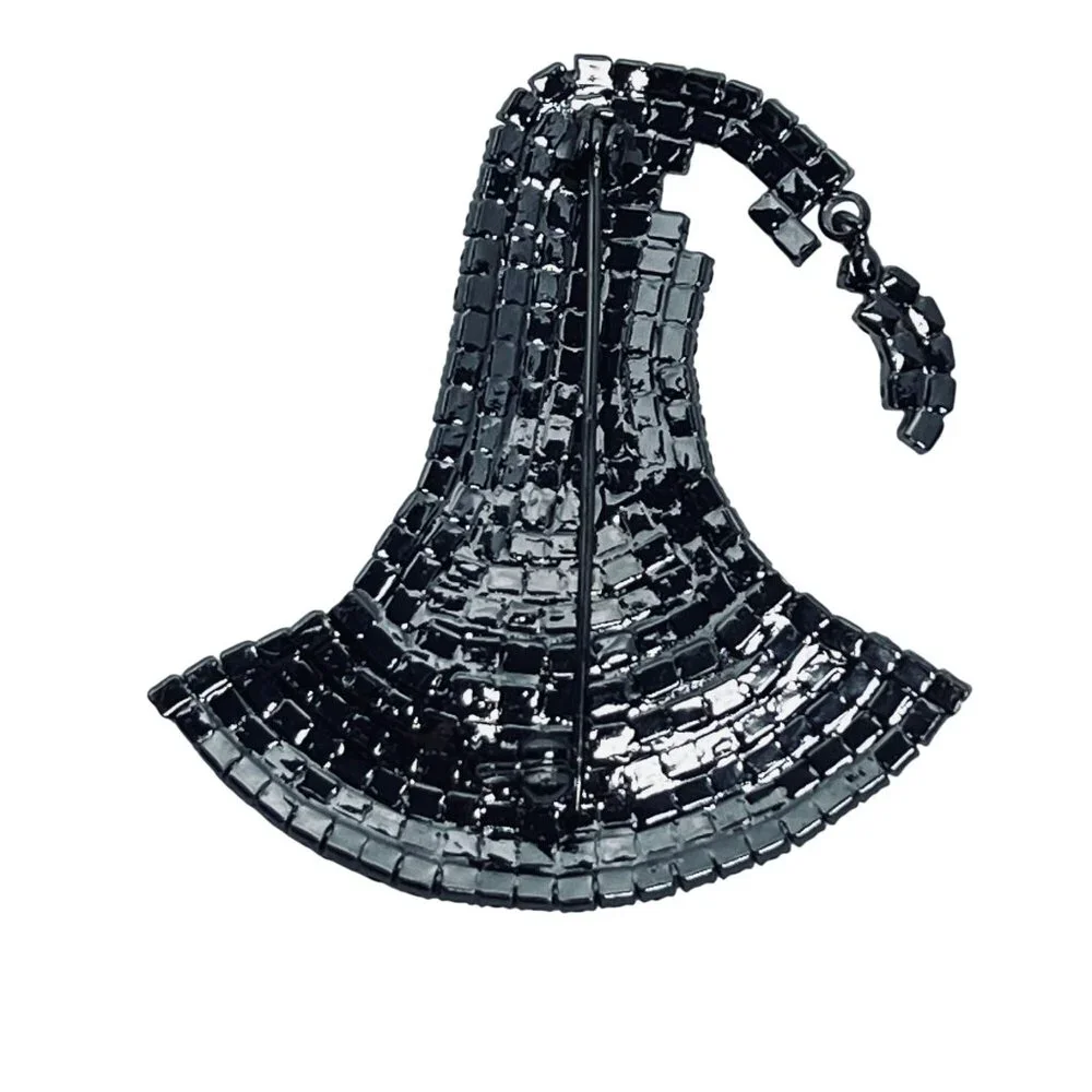 Von Maur Cescabelle Rhinestone Witch Hat Brooch With Articulating Hat Tip (5963) - Picture 5 of 6